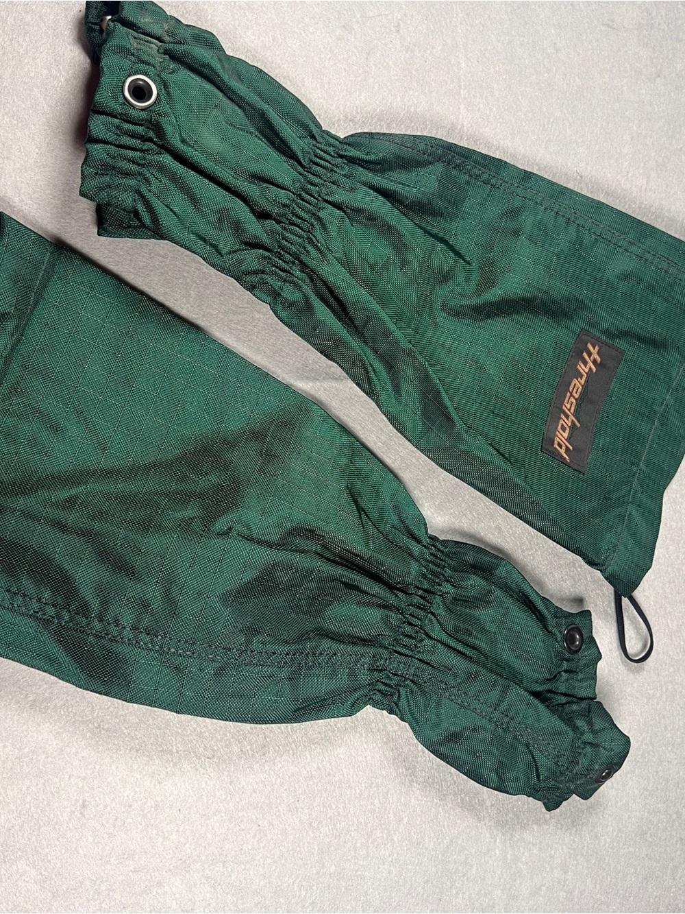Vintage Threshold Gaiters Made USA Green Hiking Snow Hunting Outdoor